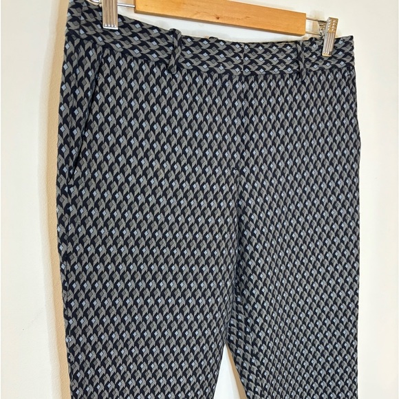 Theory Office Career Geometric Print Ankle Pants - Picture 1 of 8